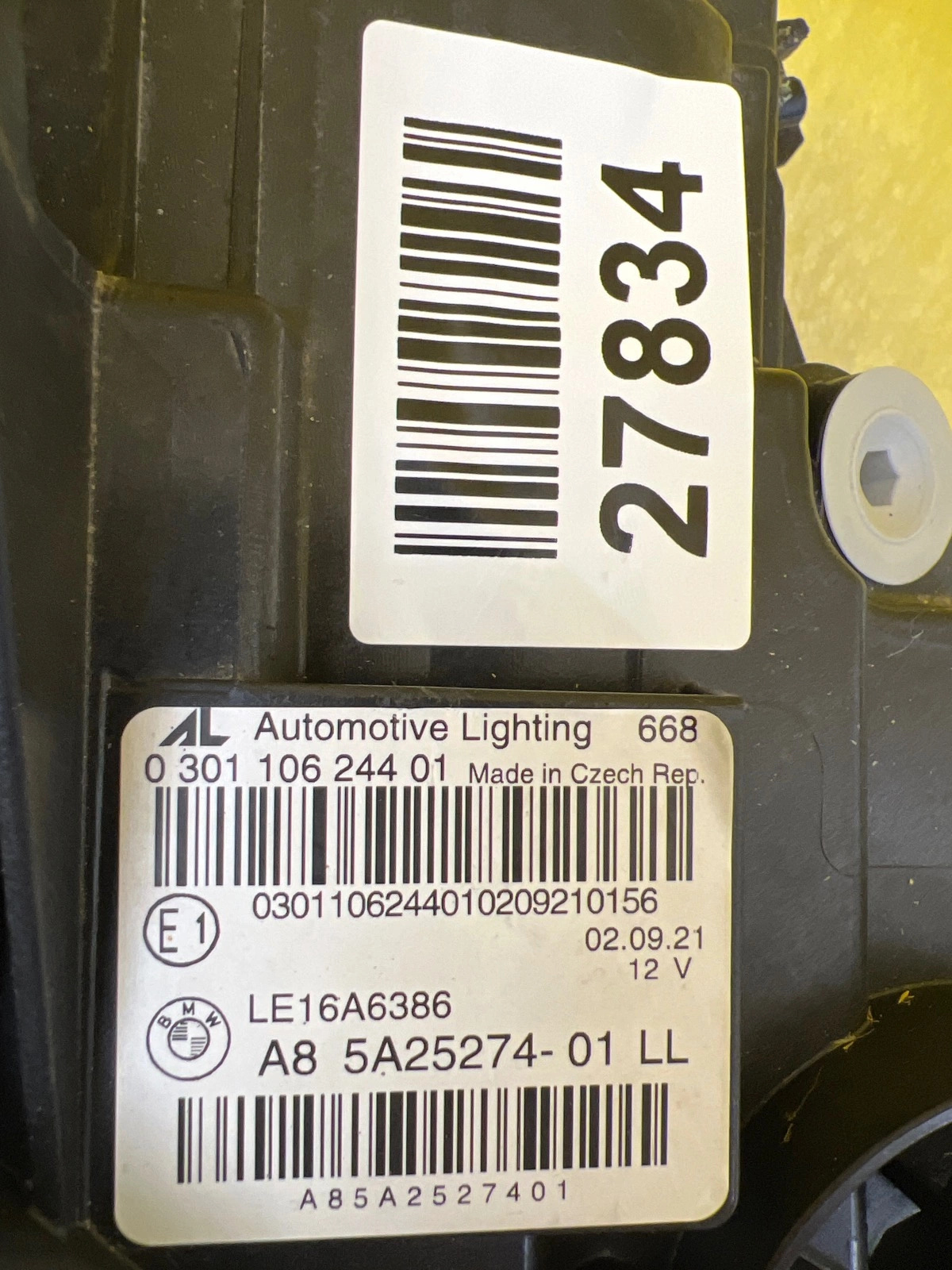 Reflektor Lampa Prawa Przednia BMW 3 G20 G21 Laser Black 5A25274-01 Autolamps 2 Reflektor Lampa Prawa Przednia BMW 3 G20 G21 Laser Black 5A25274-01