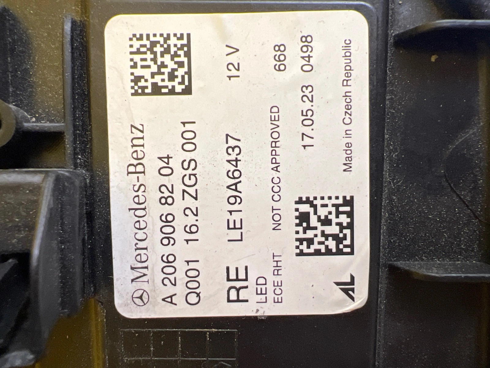 Reflektor Lampa Prawa Mercedes C-Klasa W206 LED A2069068104 Autolamps 3 Reflektor Lampa Prawa Mercedes C-Klasa W206 LED A2069068104