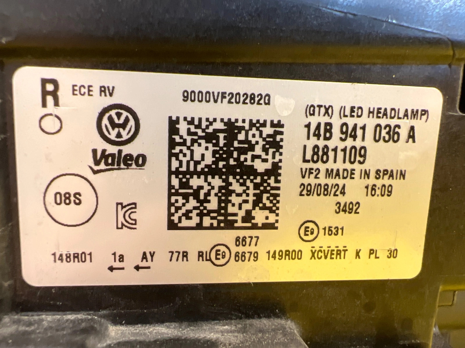 Reflektor Lampa Prawa Przednia VW ID.7 IQ Light Full Led 14B941036A Autolamps 2 Reflektor Lampa Prawa Przednia VW ID.7 IQ Light Full Led 14B941036A