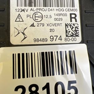 Reflektor Lampa Prawa CITROEN DS4 CROSBACK MATRIX FULL LED 9848997480-00