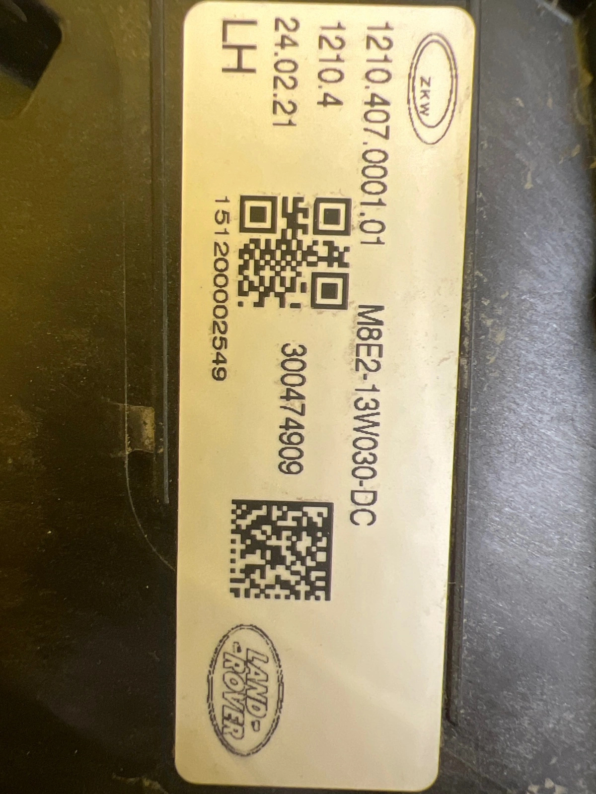 Reflektor Lampa Lewa Range Rover Vogue L460 Full Led M8E2-13W030-DC Autolamps 2 Reflektor Lampa Lewa Range Rover Vogue L460 Full Led M8E2-13W030-DC