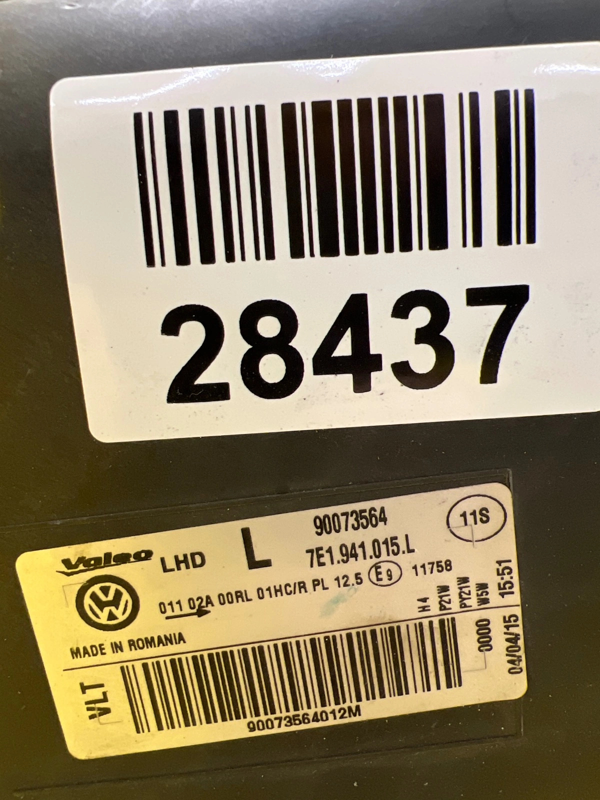 Reflektor Lampa Lewa VW Transporter T6 7E1 7E1941015L Autolamps 2 Reflektor Lampa Lewa VW Transporter T6 7E1 7E1941015L