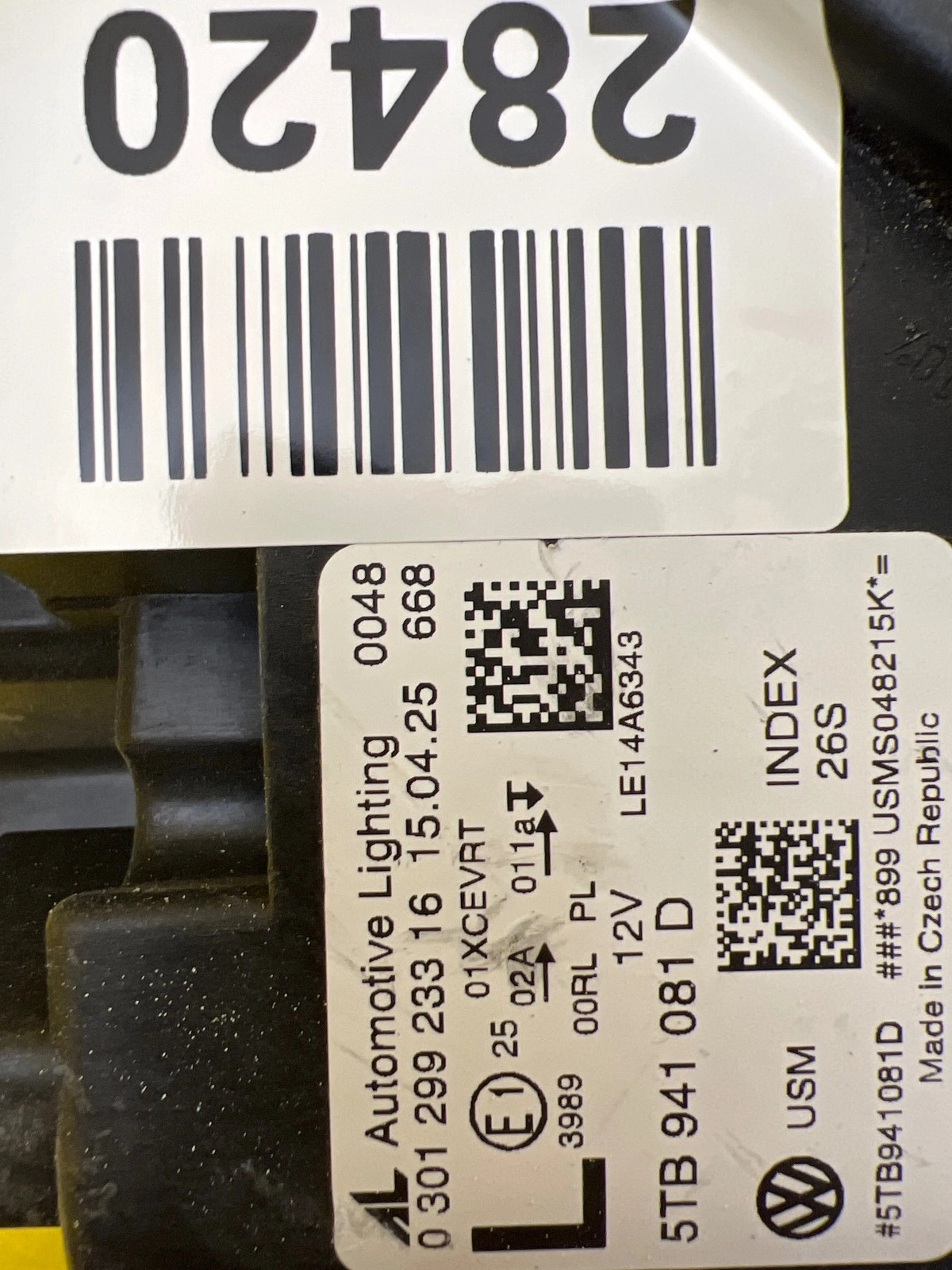 Reflektor Lampa Lewa Przednia VW Touran III Full Led 5TB941081D Autolamps 2 Reflektor Lampa Lewa Przednia VW Touran III Full Led 5TB941081D