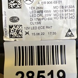 Reflektor Lampa Lewa Mercedes CLA W118 2019- Multibeam Led A1189066901