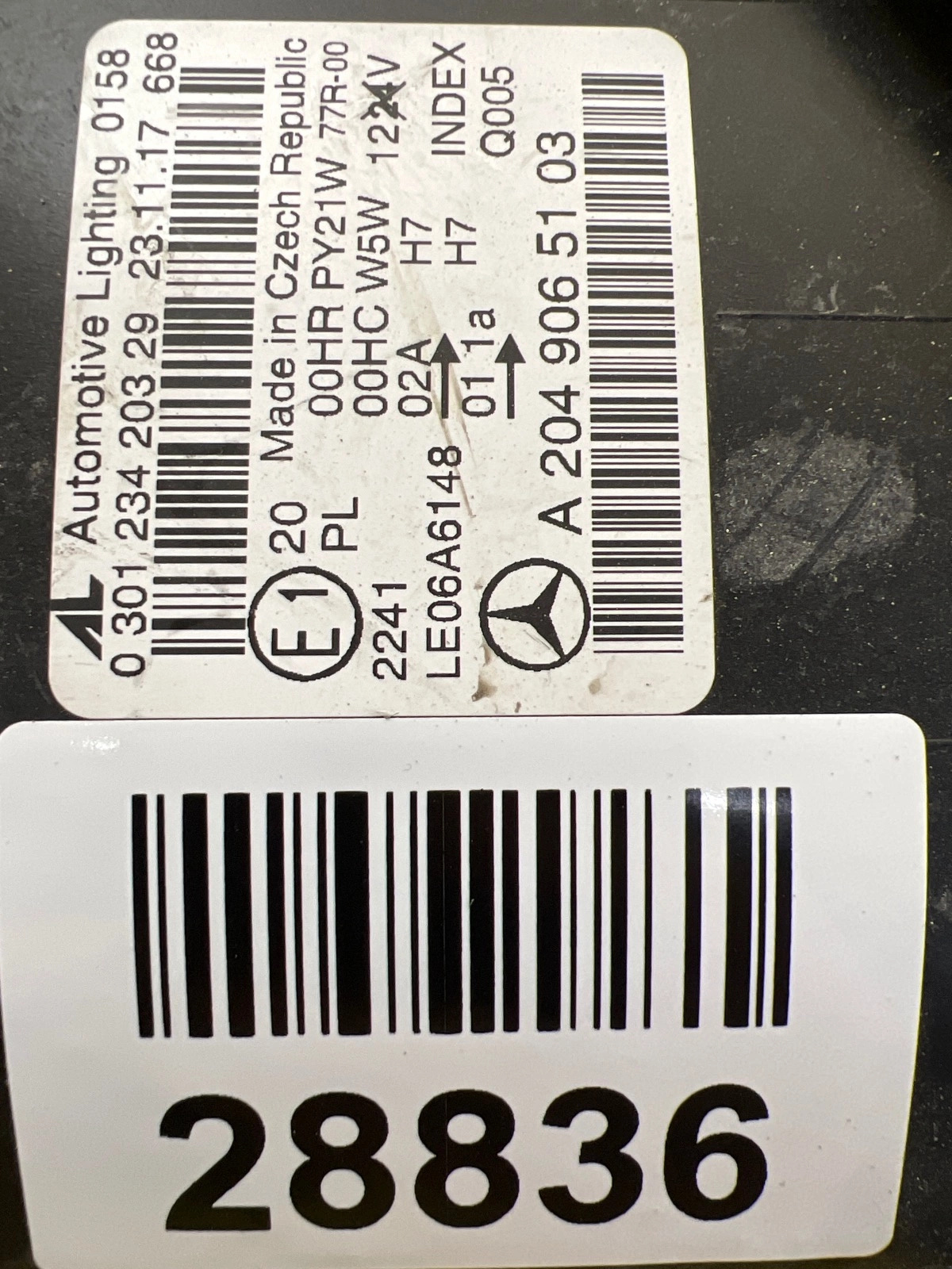 Reflektor Lampa Lewa Mercedes C-Klasa W204 A2048205103 Autolamps 2 Reflektor Lampa Lewa Mercedes C-Klasa W204 A2048205103