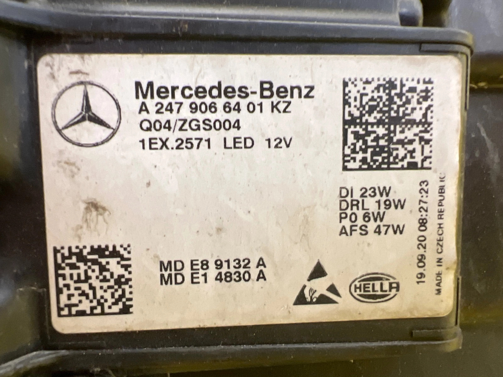 Reflektor Lampa Prawa Mercedes W247 Full Led A2479066401 Autolamps 3 Reflektor Lampa Prawa Mercedes W247 Full Led A2479066401