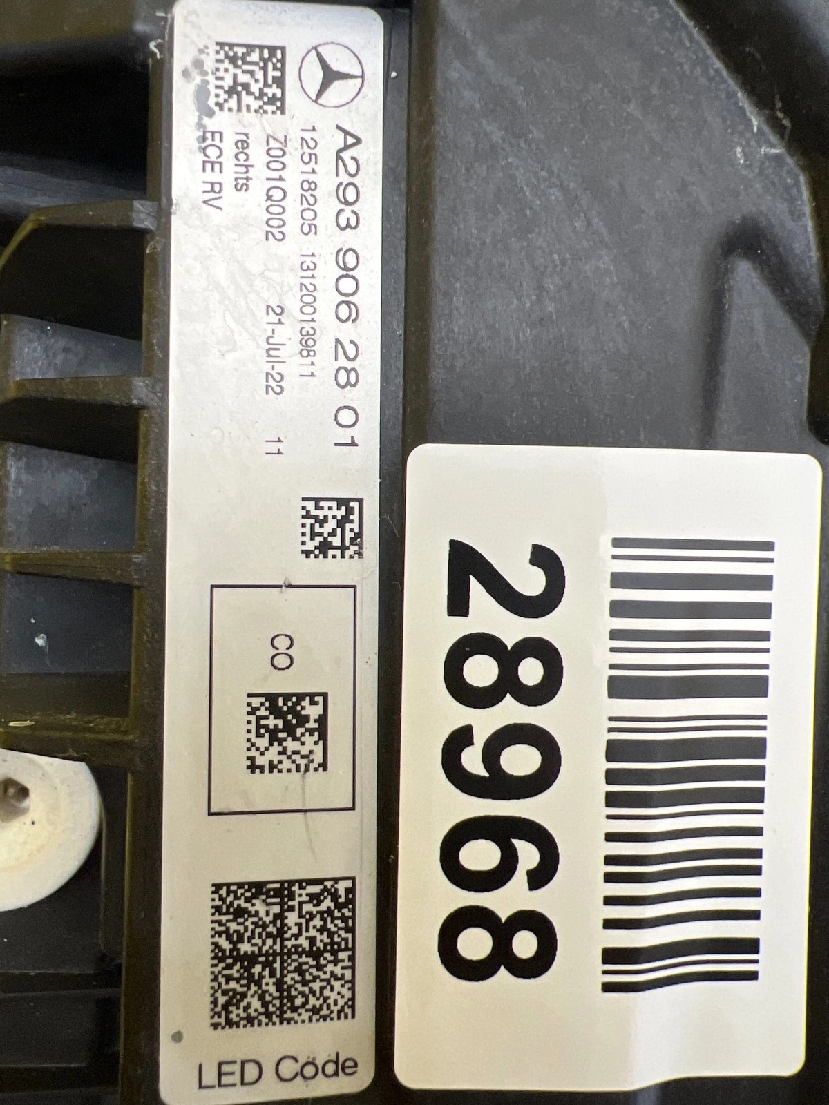 Reflektor Lampa Prawa Mercedes EQC 293 W293 Full Led A2939062801 Autolamps 2 Reflektor Lampa Prawa Mercedes EQC 293 W293 Full Led A2939062801