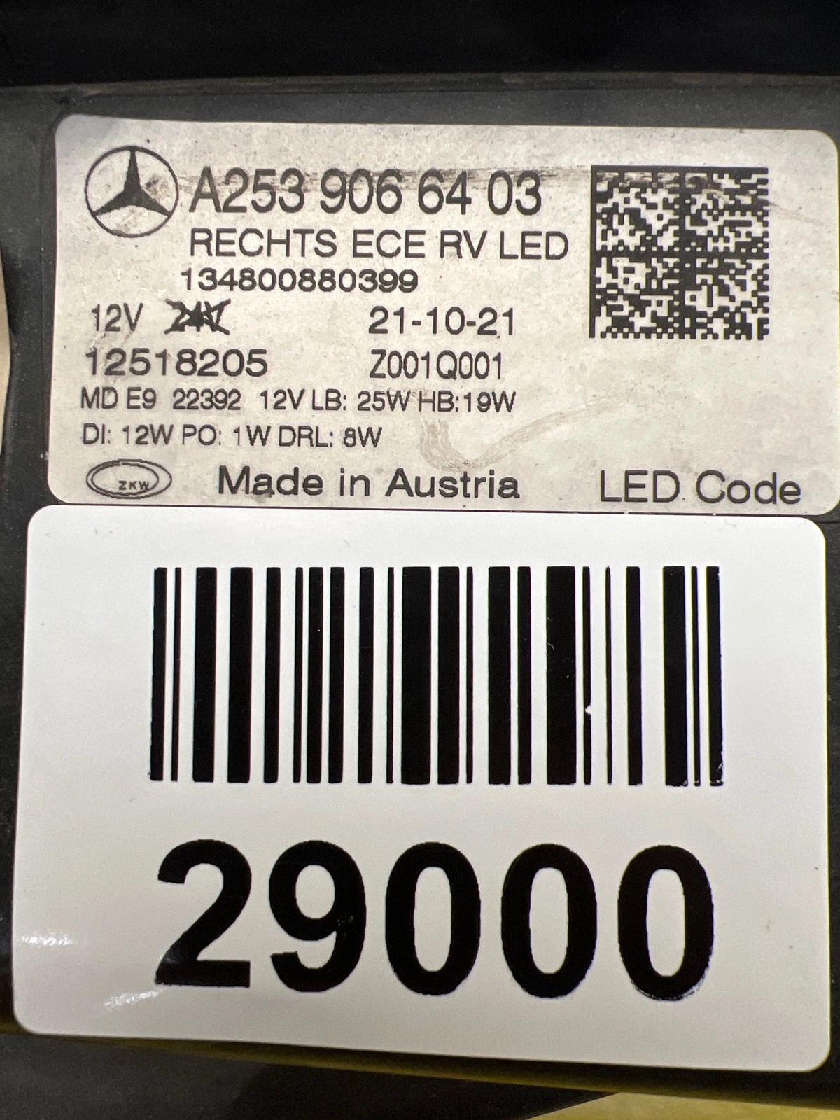 Reflektor Lampa Prawa Mercedes GLC W253 19- Lift Led Performance A2539066403 Autolamps 2 Reflektor Lampa Prawa Mercedes GLC W253 19- Lift Led Performance A2539066403