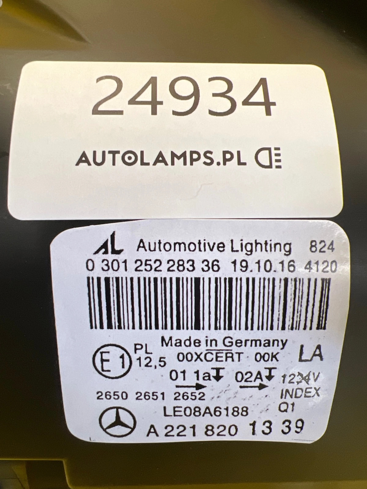 Reflektor Lampa Lewa Mercedes S-Klasa W221 Lift 09- Xenon A2218201339 Autolamps 2 Reflektor Lampa Lewa Mercedes S-Klasa W221 Lift 09- Xenon A2218201339