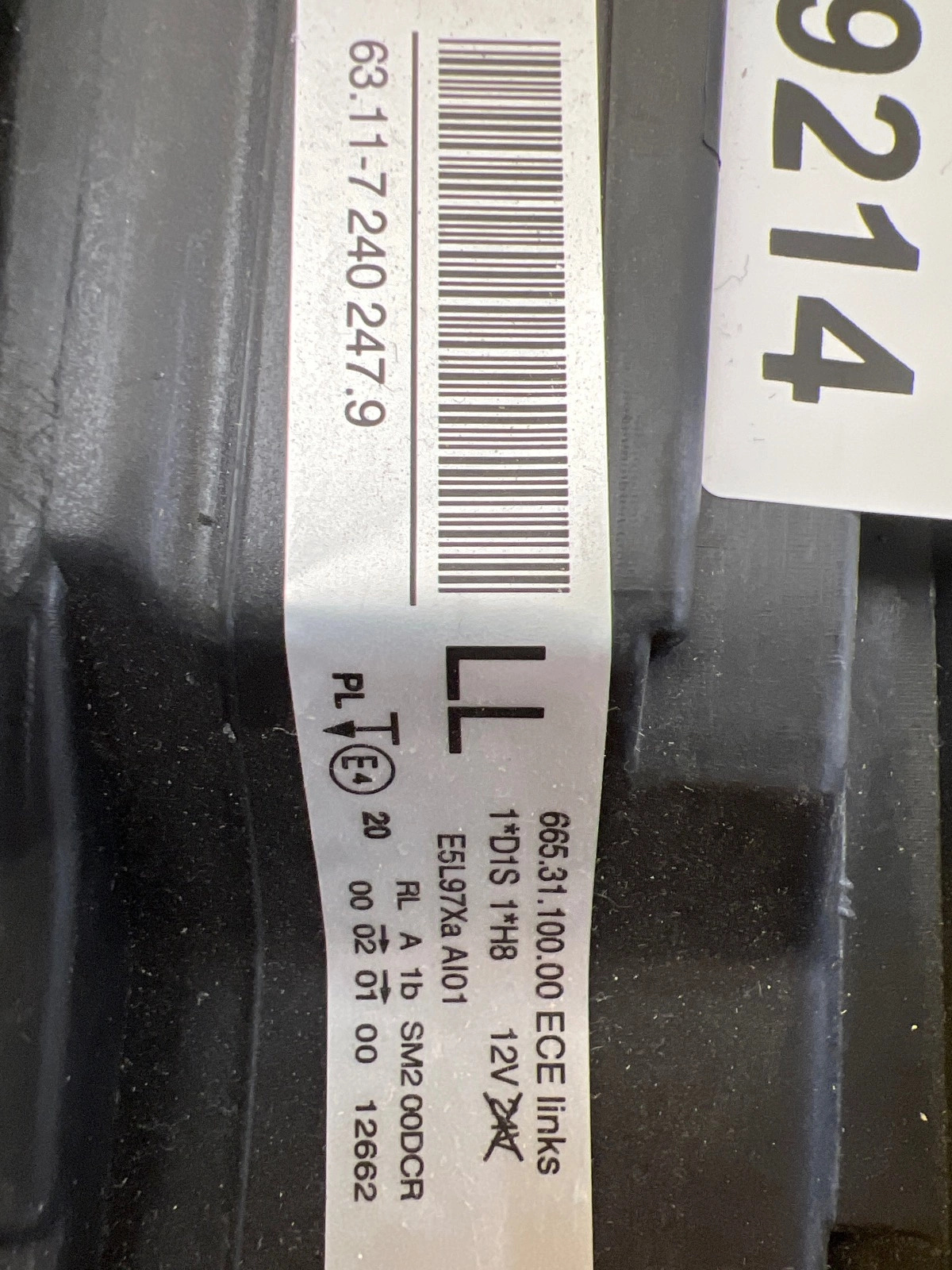 Reflektor Lampa LEWA Bmw 3 E90 E91 Lift 08-12 Xenon 7240247 Autolamps 3 Reflektor Lampa LEWA Bmw 3 E90 E91 Lift 08-12 Xenon 7240247