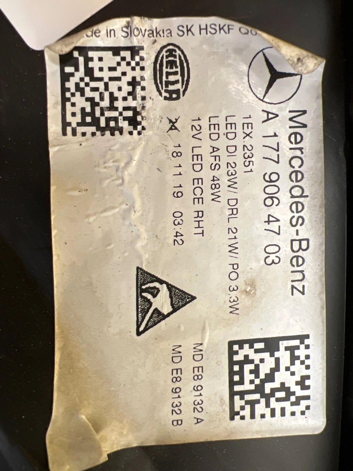 Reflektor Lampa Lewa Mercedes A-Klasa W177 Full Led A1779064703 Autolamps 2 Reflektor Lampa Lewa Mercedes A-Klasa W177 Full Led A1779064703