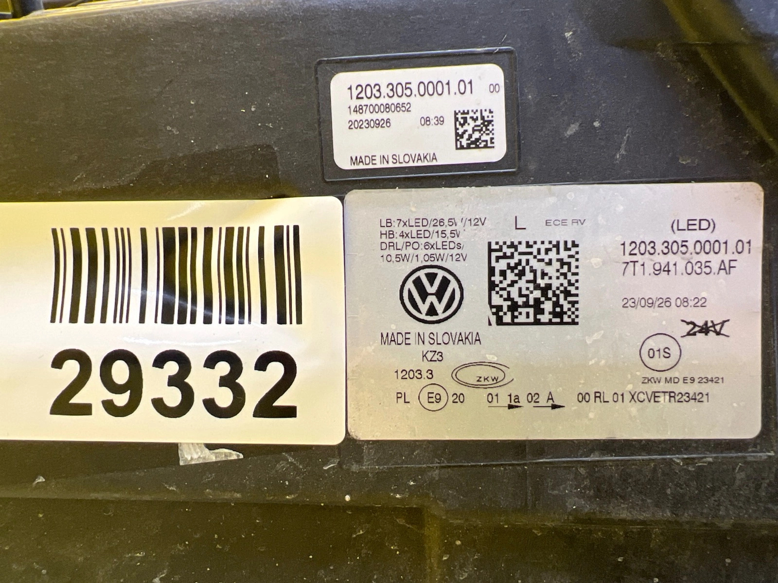 Reflektor Lampa Lewa VW T7 Transporter Full Led 7T1941035AF Autolamps 2 Reflektor Lampa Lewa VW T7 Transporter Full Led 7T1941035AF