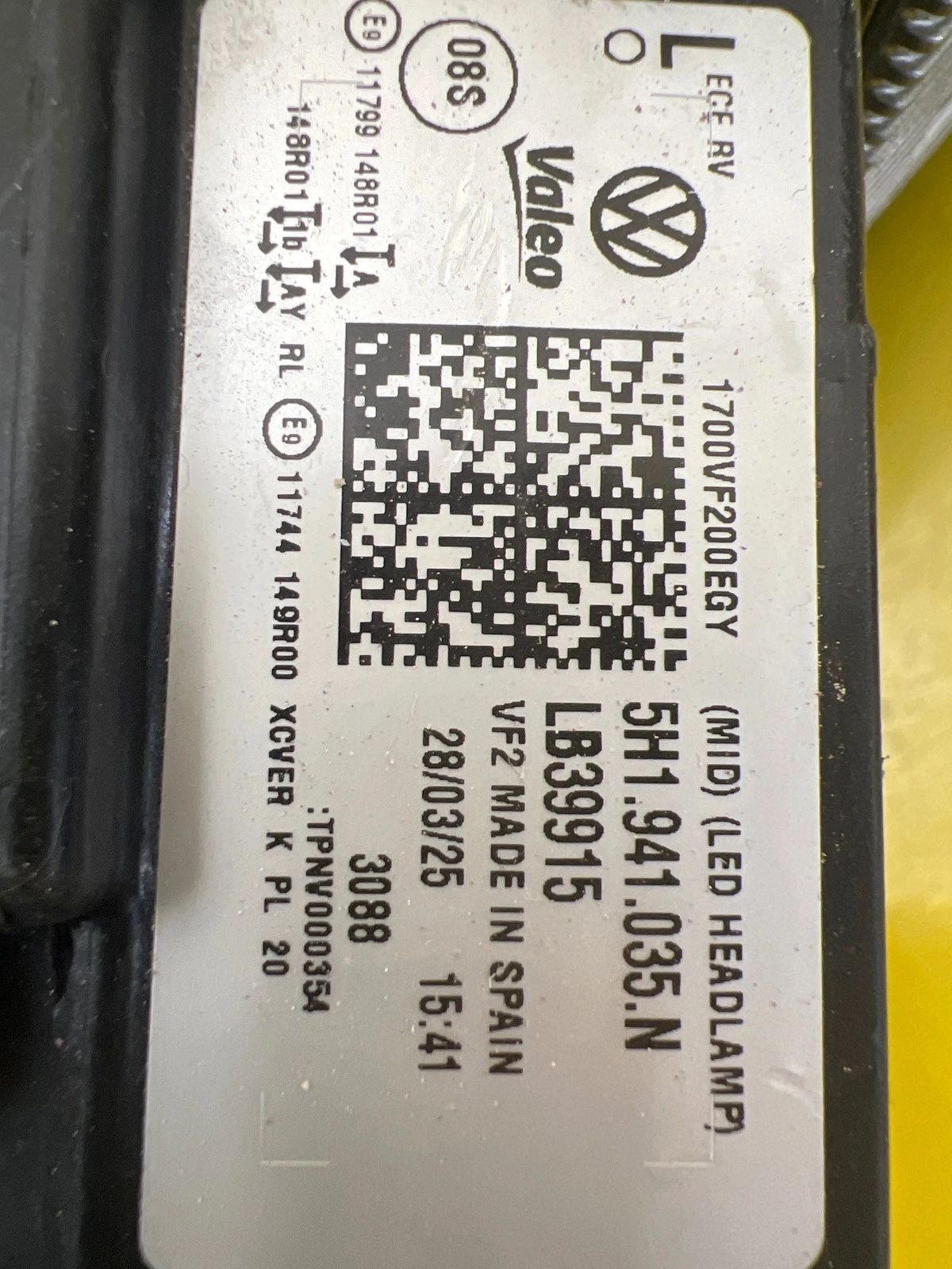 Reflektor Lampa Lewa Przednia Volkswagen Golf VIII 8 Lift Full Led LH 24- 5H1941035N Autolamps 2 Reflektor Lampa Lewa Przednia Volkswagen Golf VIII 8 Lift Full Led LH 24- 5H1941035N