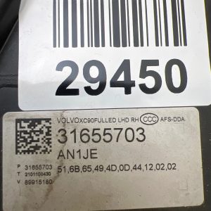 Reflektor Lampa Prawa przednia Volvo XC90 Full LED 31655703