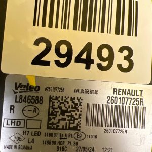 Reflektor Lampa Prawa Przednia Dacia Duster III Full Led 2024- 260107725R