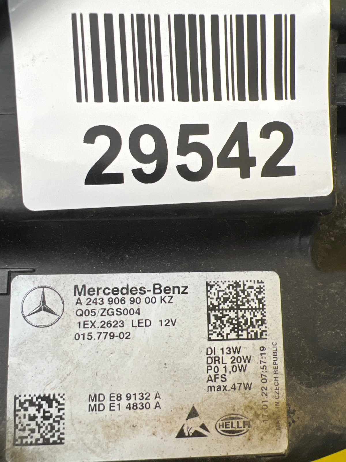 Reflektor Lampa Prawa Mercedes EQB EQA W243 Full Led A2439069000 Autolamps 2 Reflektor Lampa Prawa Mercedes EQB EQA W243 Full Led A2439069000