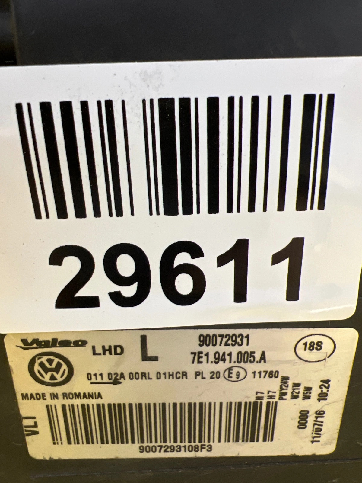 Reflektor Lampa Lewa Przednia VW T6 Transporter 7E 15- 7E1941005A Autolamps 2 Reflektor Lampa Lewa Przednia VW T6 Transporter 7E 15- 7E1941005A