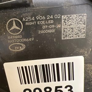 Reflektor Lampa Prawa Mercedes GLC W254 Full Led Digital Light A2549062402