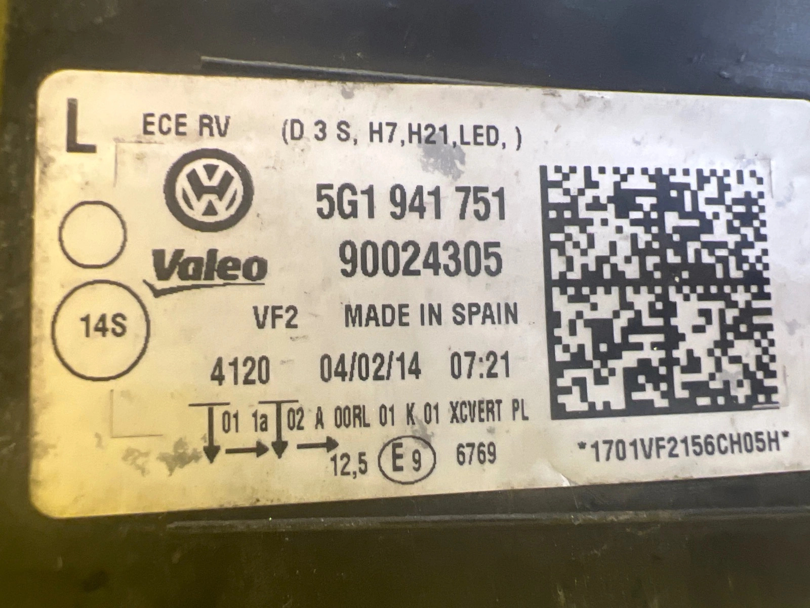 Reflektor Lampa Lewa Przednia VW Golf 7 VII Xenon 5G1941751 Autolamps 2 Reflektor Lampa Lewa Przednia VW Golf 7 VII Xenon 5G1941751