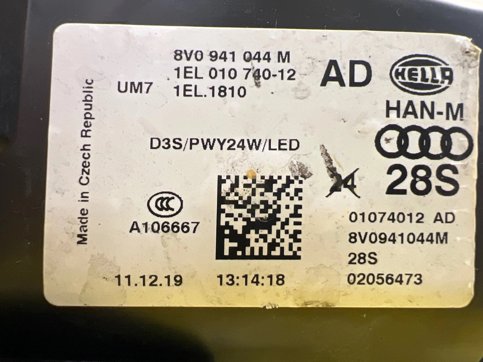 Reflektor Lampa Prawa Audi A3 8V Full Led 8V0941044M Autolamps 2 Reflektor Lampa Prawa Audi A3 8V Full Led 8V0941044M