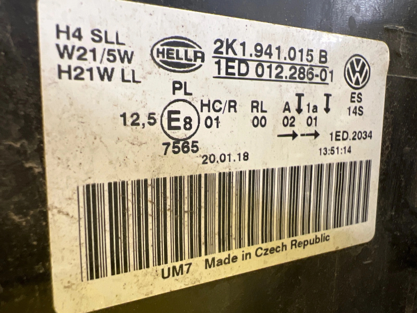 Reflektor Lampa Lewa VW Caddy 2K1 Lift 15-20 Zwykła 2K1941015B Autolamps 3 Reflektor Lampa Lewa VW Caddy 2K1 Lift 15-20 Zwykła 2K1941015B