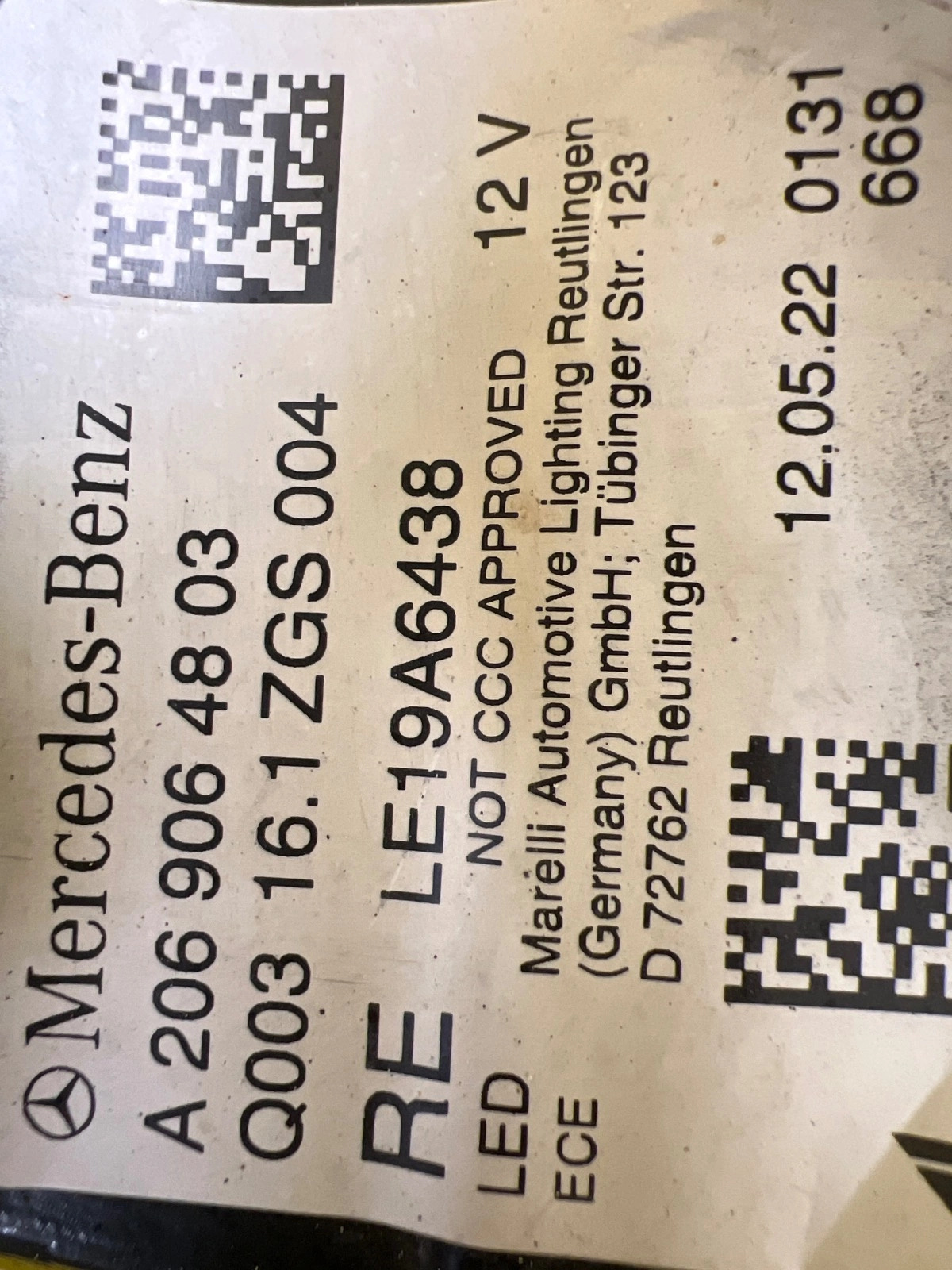 Reflektor Lampa Prawa Mercedes C-Klasa W206 Full Led Digital Light A2069064803 21- Autolamps 2 Reflektor Lampa Prawa Mercedes C-Klasa W206 Full Led Digital Light A2069064803 21-