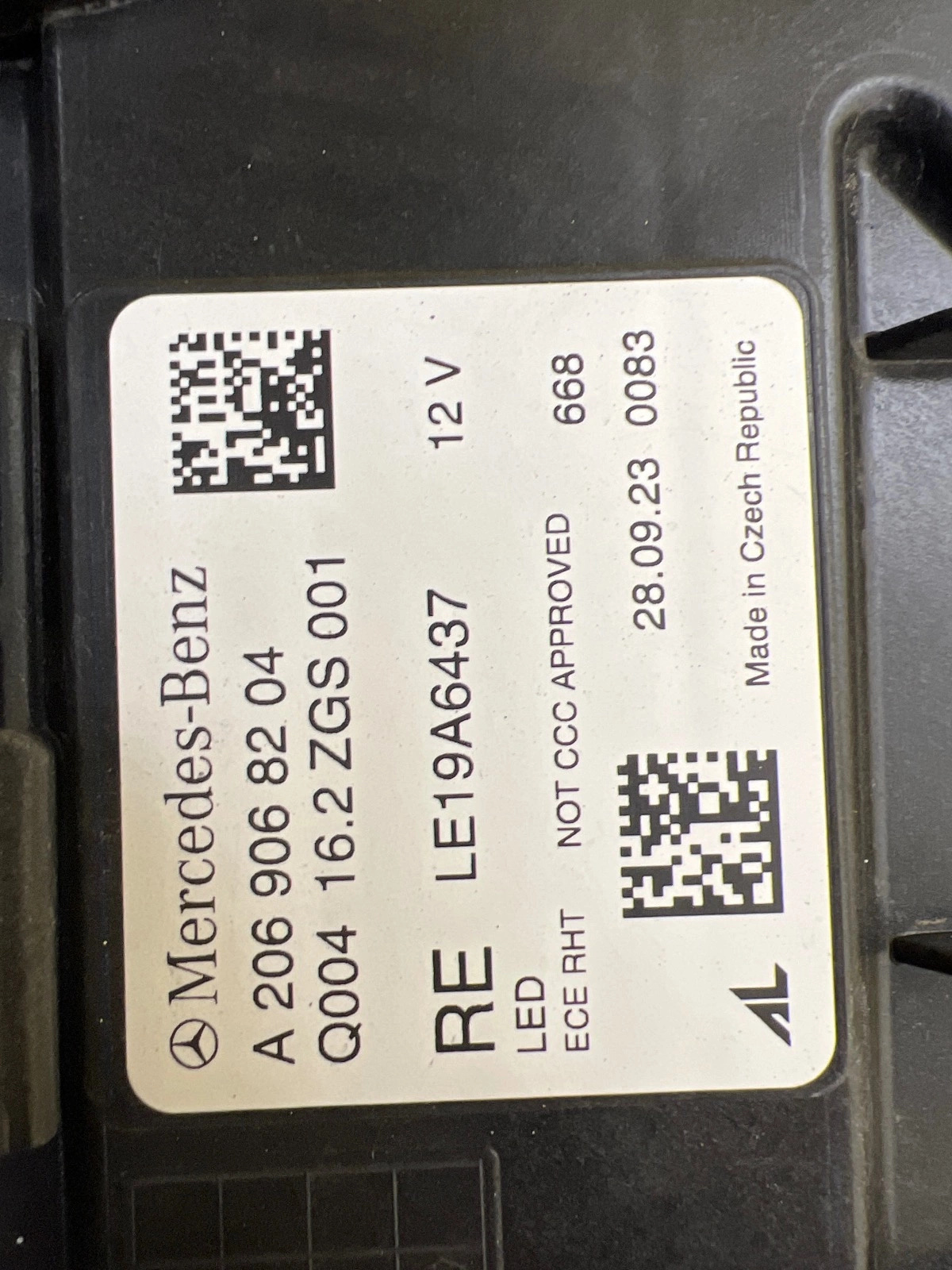 Reflektor Lampa Prawa Mercedes C-Klasa W206 Full Led High Performance A2069068204 Autolamps 3 Reflektor Lampa Prawa Mercedes C-Klasa W206 Full Led High Performance A2069068204