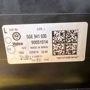 Reflektor Lampa Lewa VW Golf VII 7 GTE Xenon Led 5GE941035