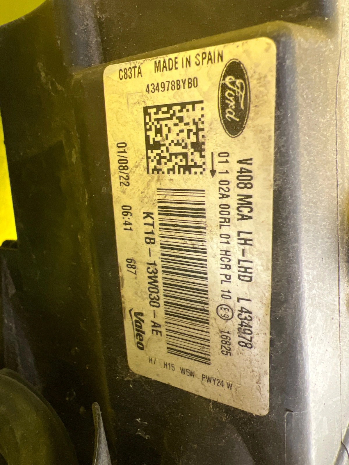 Reflektor Lampa Lewa Ford Transit Tourneo Connect II MK2 Lift 18-22 Zwykła KT1B-13W030-AF Autolamps 2 Reflektor Lampa Lewa Ford Transit Tourneo Connect II MK2 Lift 18-22 Zwykła KT1B-13W030-AF