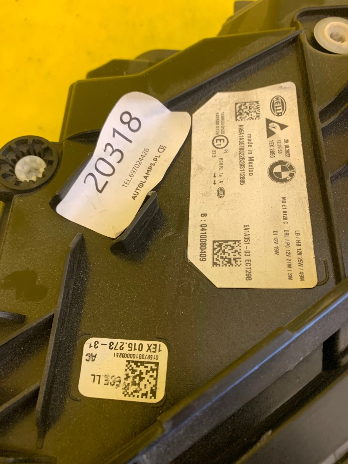 Reflektor Lampa Lewa BMW 3 G20 G21 Lift LCI Full Led 5A1A351-03 Autolamps 2 Reflektor Lampa Lewa BMW 3 G20 G21 Lift LCI Full Led 5A1A351-03