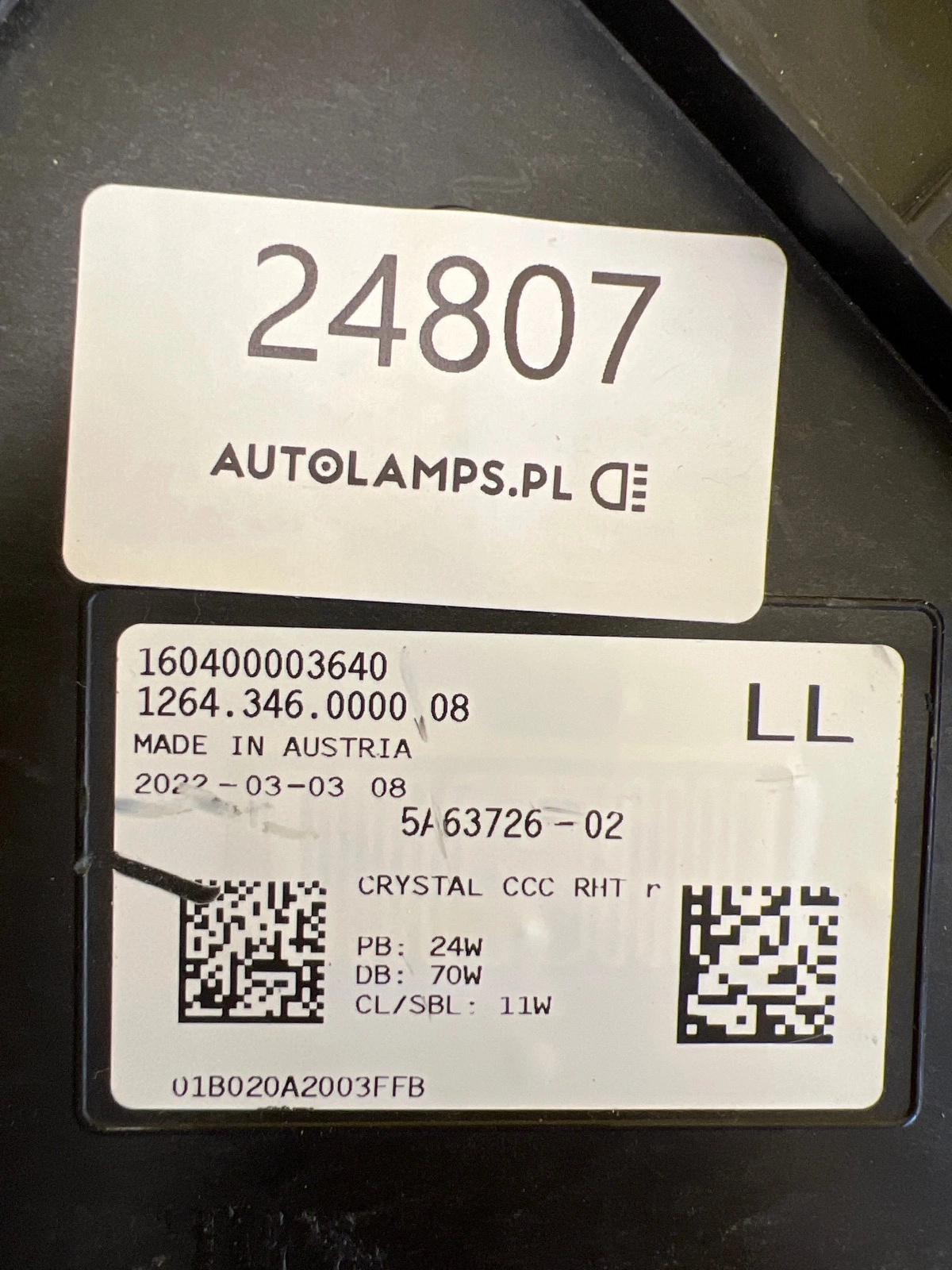 Reflektor Lampa Prawa BMW 7 G70 Led 5A63726-02 2022- Autolamps 2 Reflektor Lampa Prawa BMW 7 G70 Led 5A63726-02 2022-