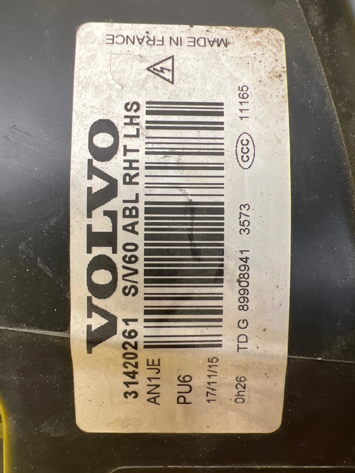 Reflektor Lampa Lewa Przednia Volvo V60 S60 II 2 Lift Xenon 31420261 Autolamps 3 Reflektor Lampa Lewa Przednia Volvo V60 S60 II 2 Lift Xenon 31420261