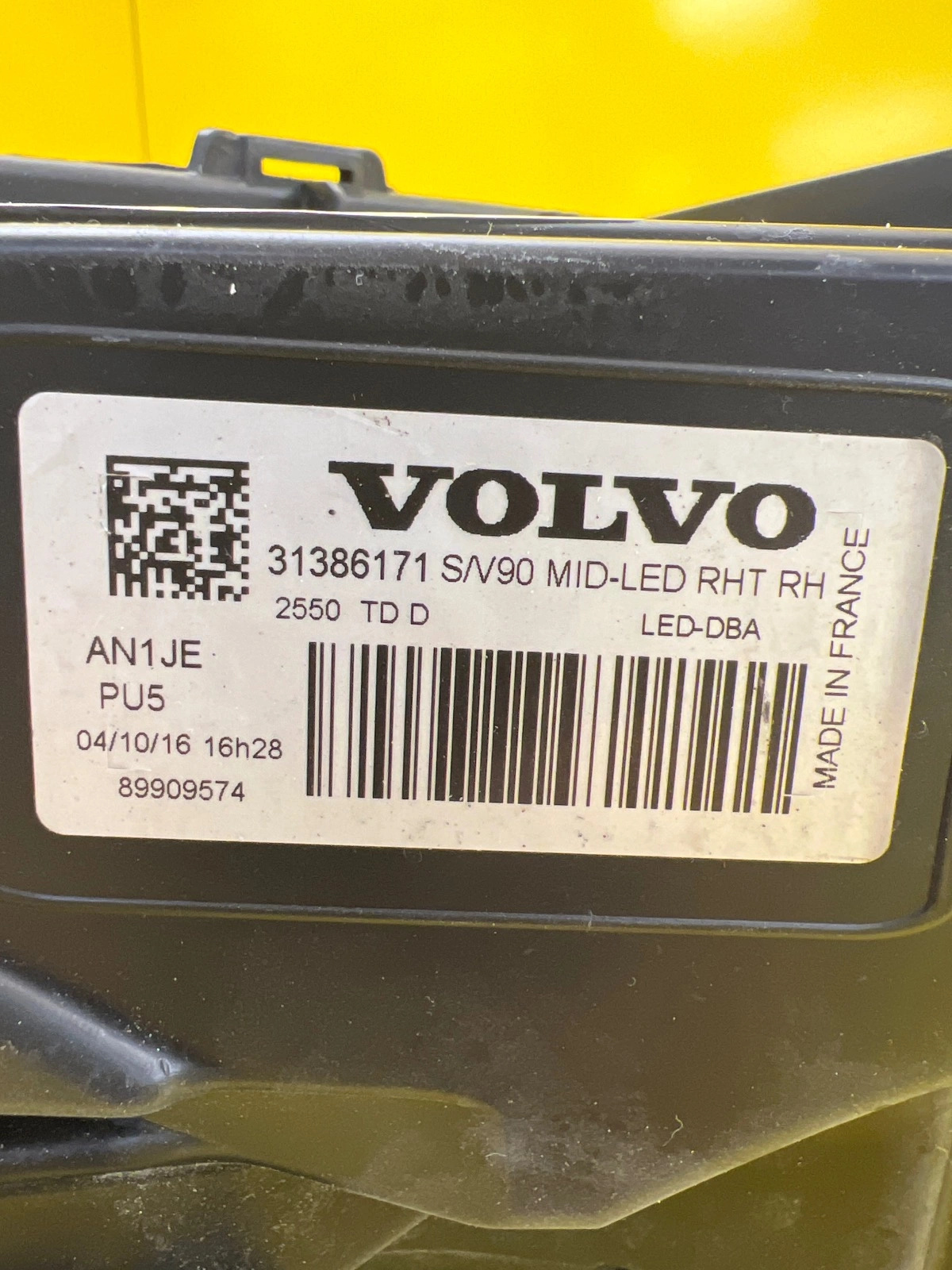 Reflektor Lampa Prawa Volvo S90 V90 16- Mid Led 31386171 Autolamps 2 Reflektor Lampa Prawa Volvo S90 V90 16- Mid Led 31386171