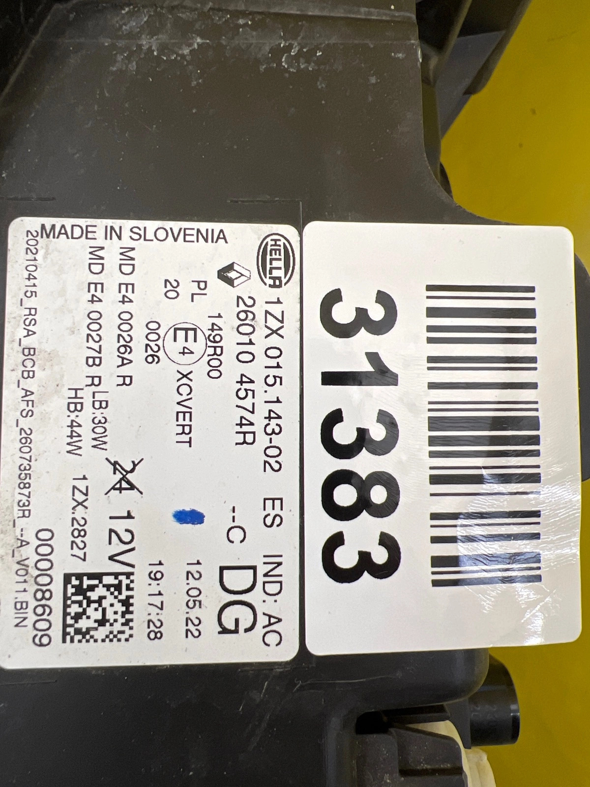 Reflektor Lampa Prawa Renault Megane V E-Tech EV Full Led 260104574R Autolamps 2 Reflektor Lampa Prawa Renault Megane V E-Tech EV Full Led 260104574R