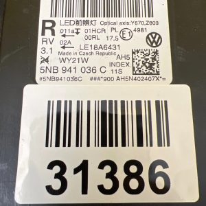 Reflektor Lampa Prawa VW Tiguan Allspace 5NB Full Led 5NB941036C