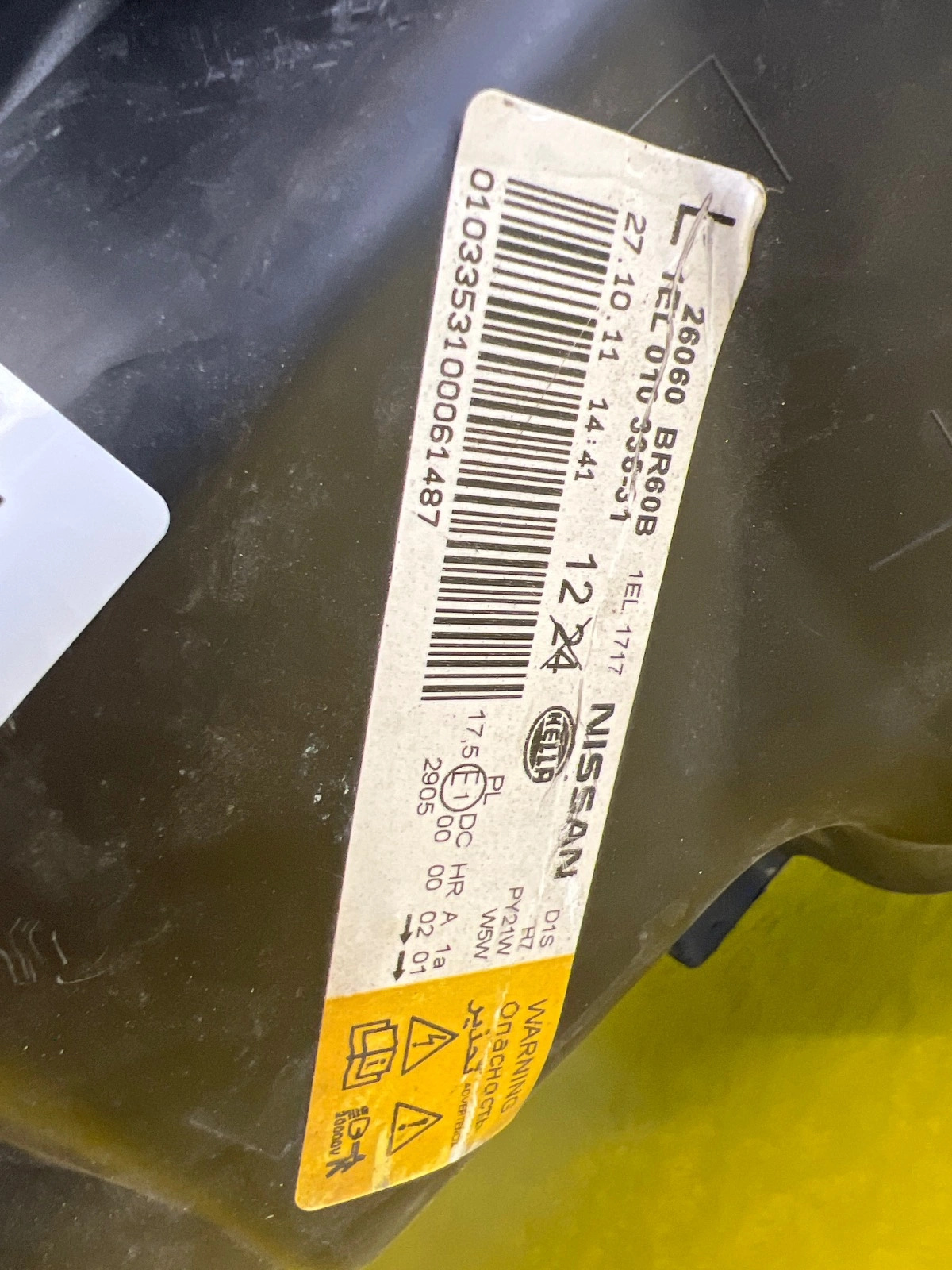 Reflektor Lampa lewa Nissan Qashqai J10 1 I Lift 09-13 Xenon 26010BR60B Autolamps 3 Reflektor Lampa lewa Nissan Qashqai J10 1 I Lift 09-13 Xenon 26010BR60B