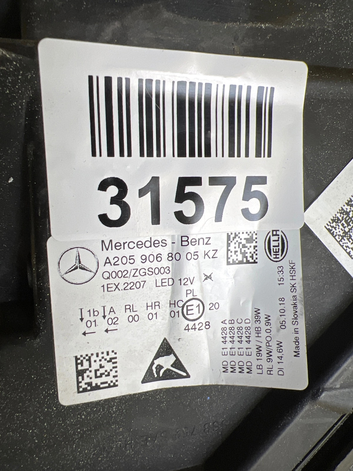 Reflektor Lampa Prawa Mercedes C-Klasa W205 Lift Full Led A2059068005 Autolamps 2 Reflektor Lampa Prawa Mercedes C-Klasa W205 Lift Full Led A2059068005