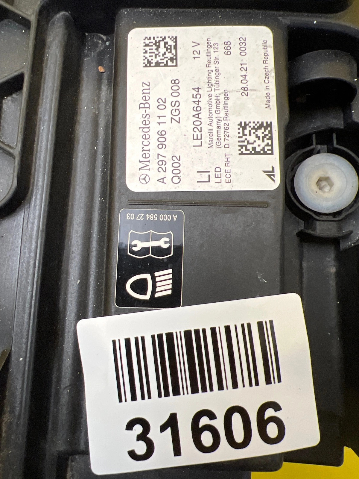 Reflektor Lampa Lewa Przód Mercedes EQS V297 W297 Digital Led A2979061102 Autolamps 2 Reflektor Lampa Lewa Przód Mercedes EQS V297 W297 Digital Led A2979061102