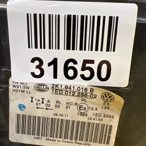 Reflektor Lampa Prawa VW Caddy 2K1 Lift 15-20 Zwykła 2K1941016B