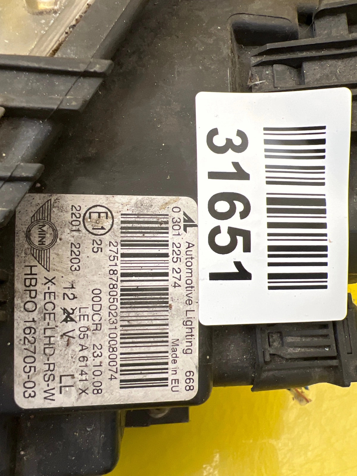 Reflektor Lampa Prawa Przód Mini Cooper R56 R57 R55 Bi-Xenon 06- 162705-03 Autolamps 2 Reflektor Lampa Prawa Przód Mini Cooper R56 R57 R55 Bi-Xenon 06- 162705-03