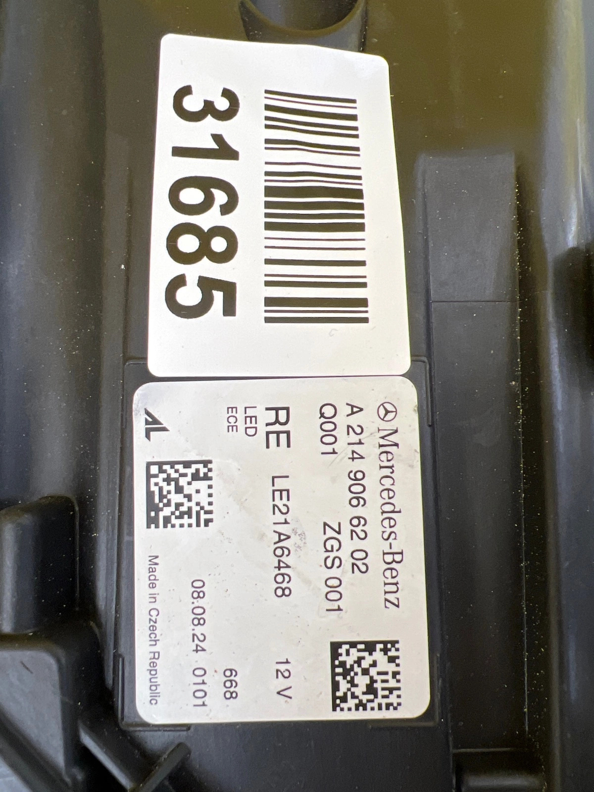 Reflektor Lampa Prawa Mercedes E-Klasa W214 Digital Light A2149066202 Autolamps 2 Reflektor Lampa Prawa Mercedes E-Klasa W214 Digital Light A2149066202