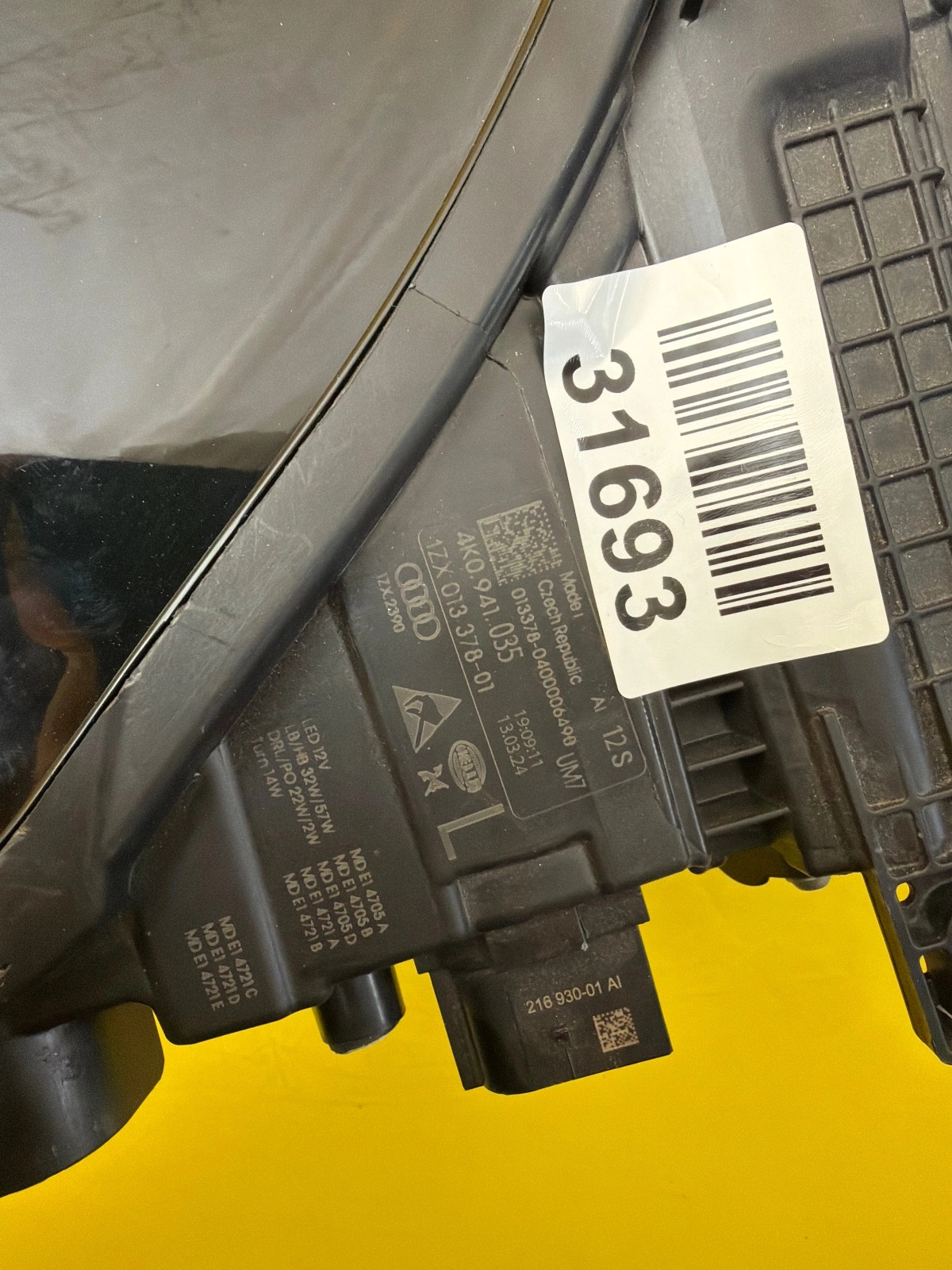 Reflektor Lampa Lewa Audi A6 C8 4K0 Full Led Matrix 4K0941035 RS CZARNA Autolamps 4 Reflektor Lampa Lewa Audi A6 C8 4K0 Full Led Matrix 4K0941035 RS CZARNA