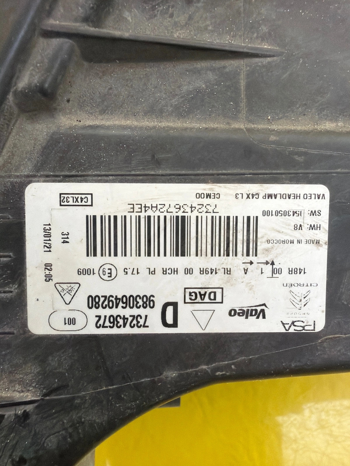 Reflektor Lampa Prawa Citroen C4 III 20- Full Led 9830649280 Autolamps 2 Reflektor Lampa Prawa Citroen C4 III 20- Full Led 9830649280