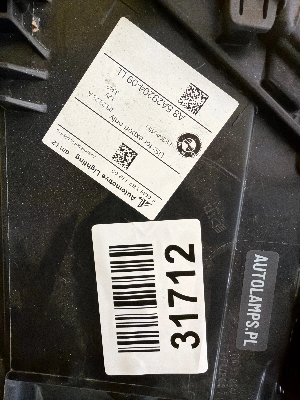 Reflektor Lampa Prawa BMW X3 G01 X4 G02 Lift LCI 20-24 Full Led Adaptive 5A29204-09 Autolamps 2 Reflektor Lampa Prawa BMW X3 G01 X4 G02 Lift LCI 20-24 Full Led Adaptive 5A29204-09