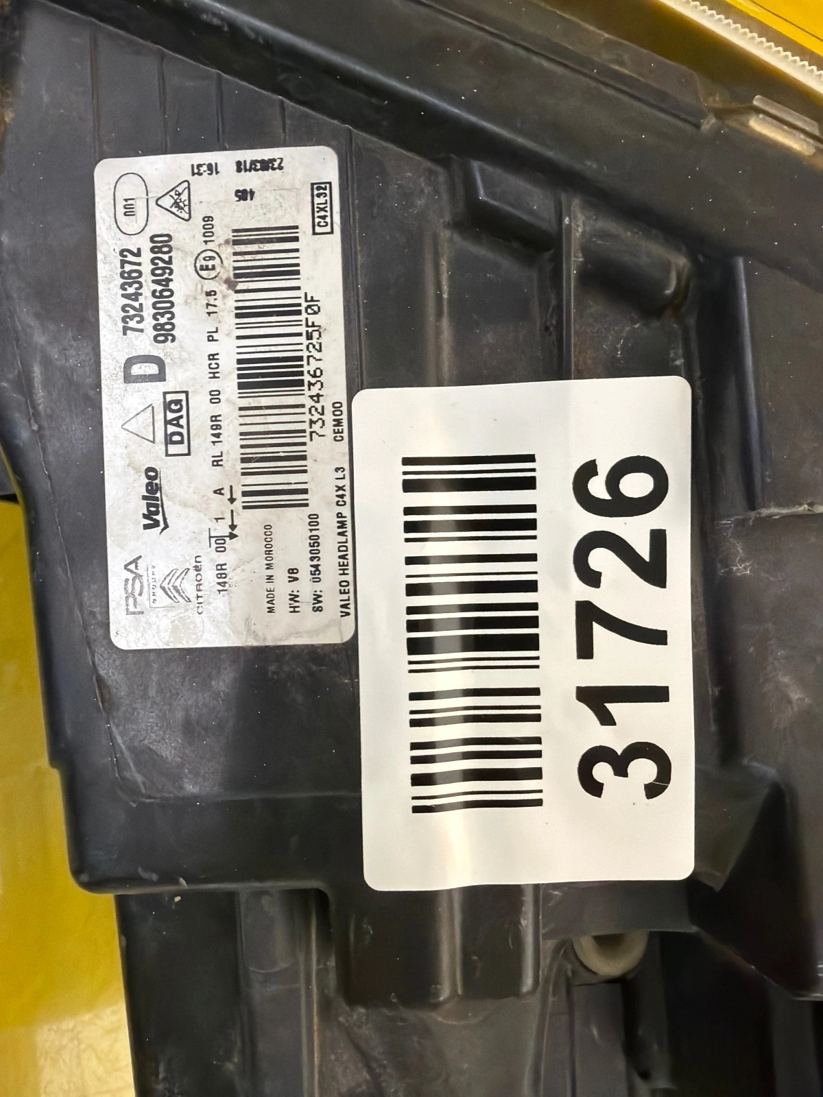 Reflektor Lampa Prawa Citroen C4 III 20- Full Led 9830649280 Autolamps 2 Reflektor Lampa Prawa Citroen C4 III 20- Full Led 9830649280