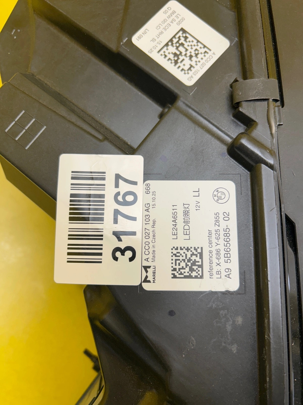 Reflektor Lampa Lewa Przód BMW IX I20 Shadowline Adaptive Led 5B65685-02 Autolamps 2 Reflektor Lampa Lewa Przód BMW IX I20 Shadowline Adaptive Led 5B65685-02