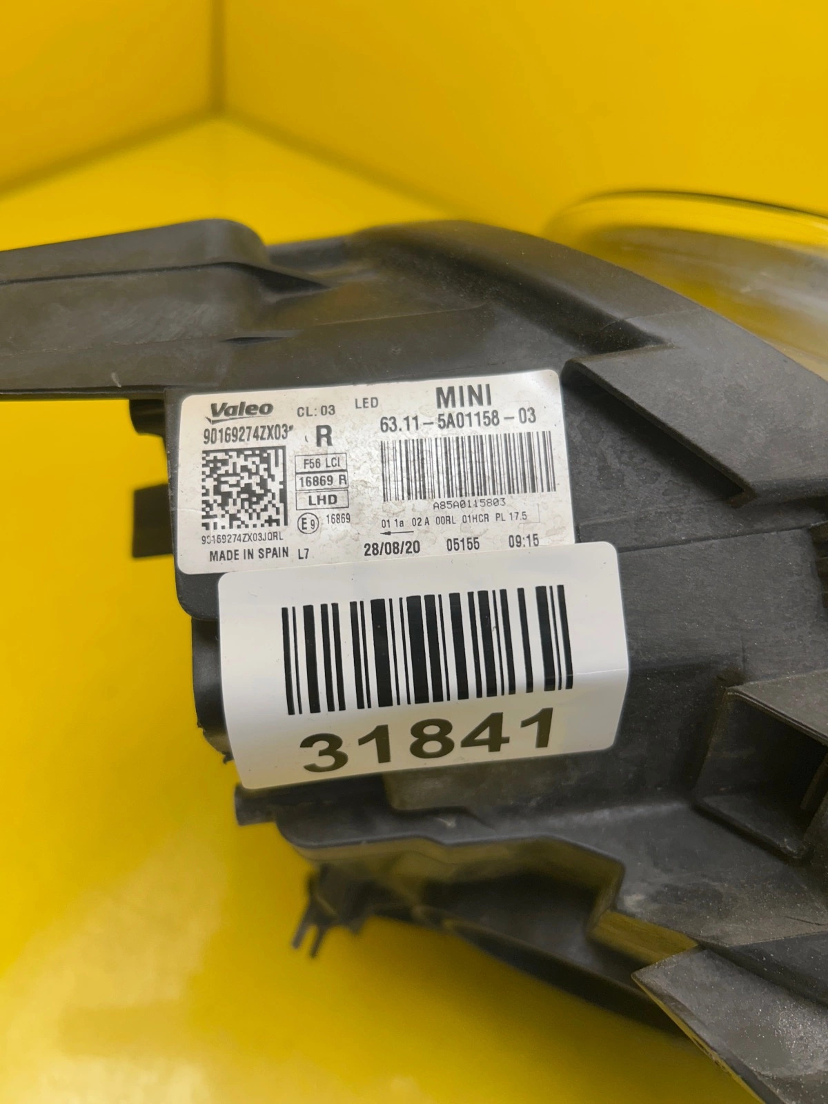 Reflektor Lampa Prawa Mini F55 F56 F57 LCI Lift Full Led 5A01158-03 Autolamps 2 Reflektor Lampa Prawa Mini F55 F56 F57 LCI Lift Full Led 5A01158-03