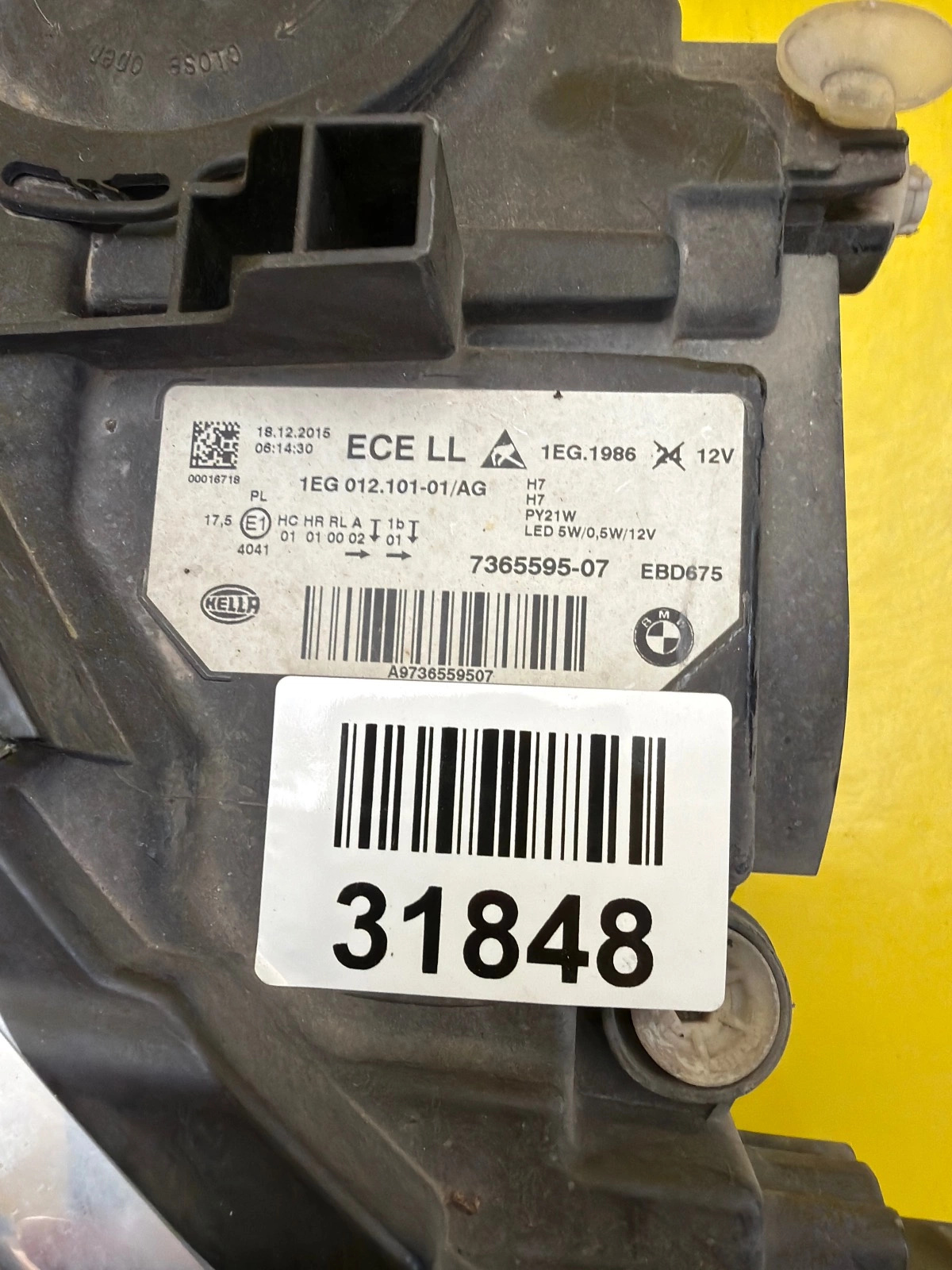 Reflektor Lampa Lewa BMW 3 F30 F31 Lift 15-18 Zwykła + Led 7365595-07 Autolamps 2 Reflektor Lampa Lewa BMW 3 F30 F31 Lift 15-18 Zwykła + Led 7365595-07