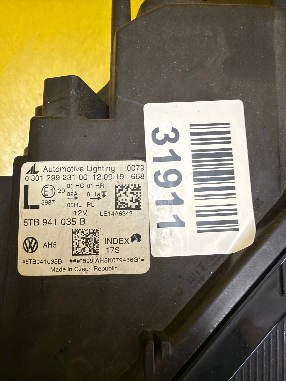 Reflektor Lampa Lewa VW Touran 3 III 5TB 15- Full Led 5TB941035B Autolamps 2 Reflektor Lampa Lewa VW Touran 3 III 5TB 15- Full Led 5TB941035B