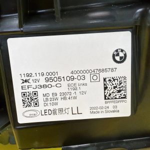 Reflektor Lampa Lewa BMW 4 G22 G23 G26 Full Led Shadow Black 9505109-03